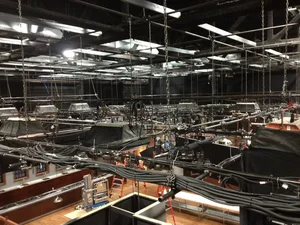 Stage rigging and lighting grid